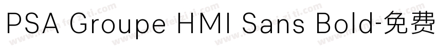 PSA Groupe HMI Sans Bold字体转换